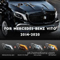 Hcmotionz Mercedes Vito 2014-2020 lâmpadas dianteiras